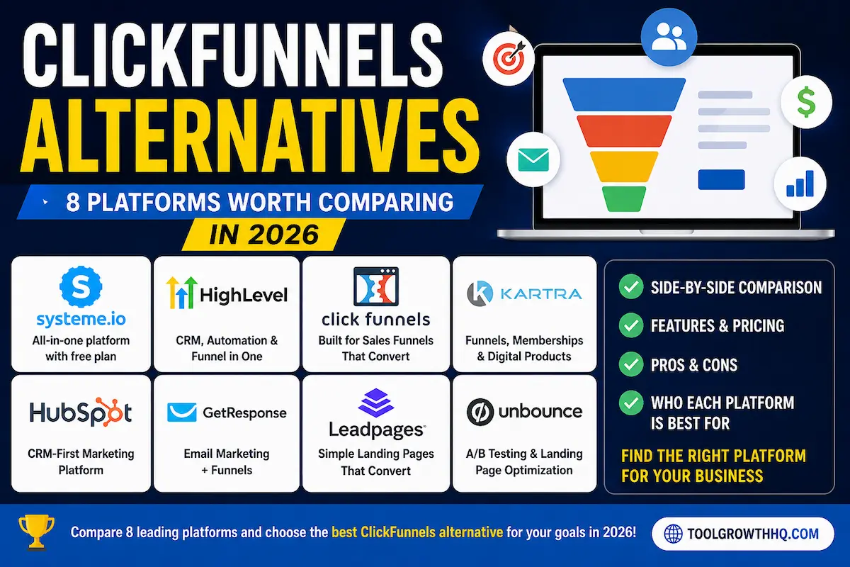 ClickFunnels alternatives comparison for 2026