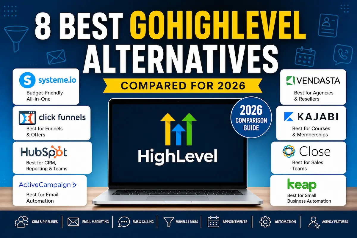 GoHighLevel alternatives comparison for 2026