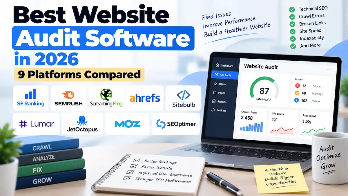 Comparison of the best website audit software platforms in 2026