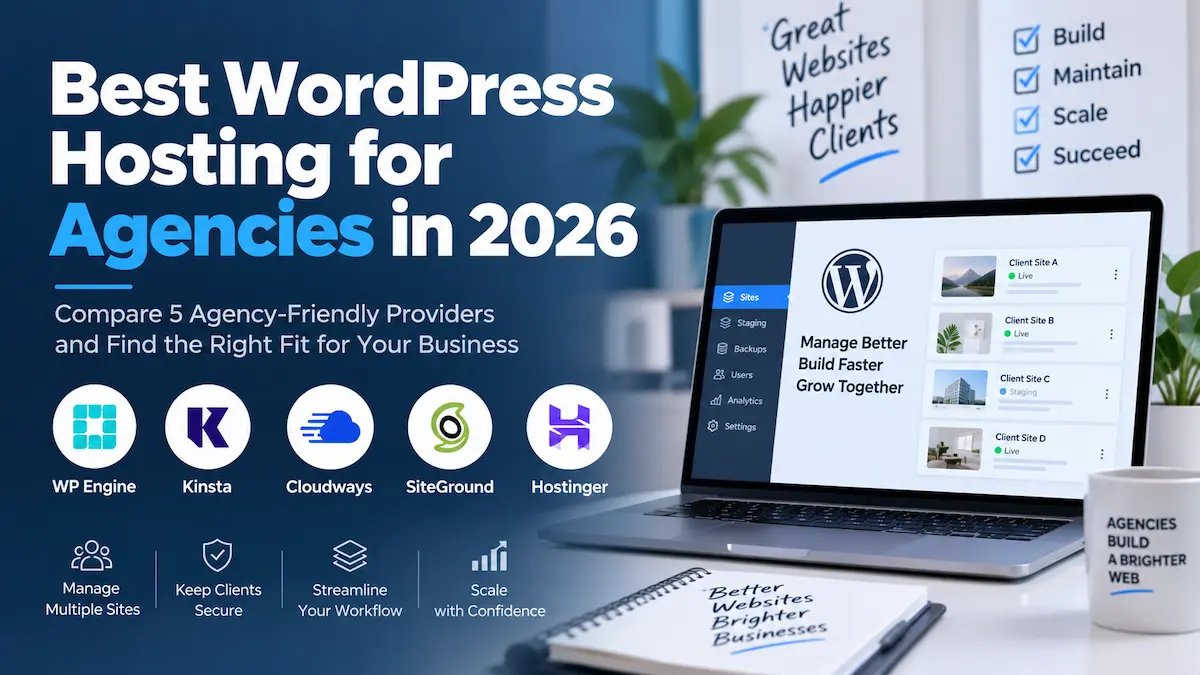 Best WordPress hosting for agencies in 2026 comparison chart