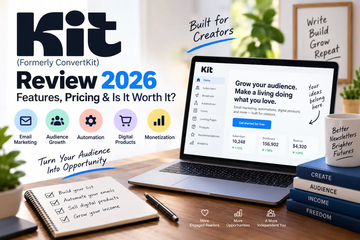 Kit ConvertKit review 2026 pricing and features comparison