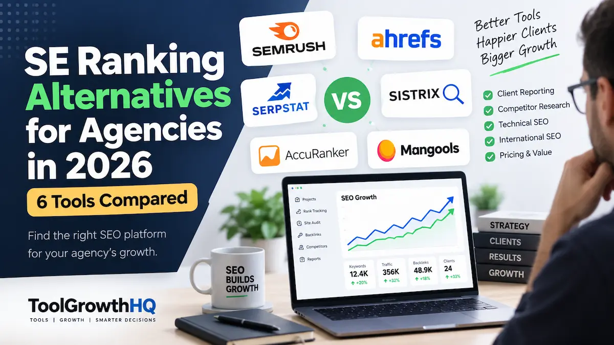 SE Ranking alternatives for agencies in 2026 compared across six SEO tools